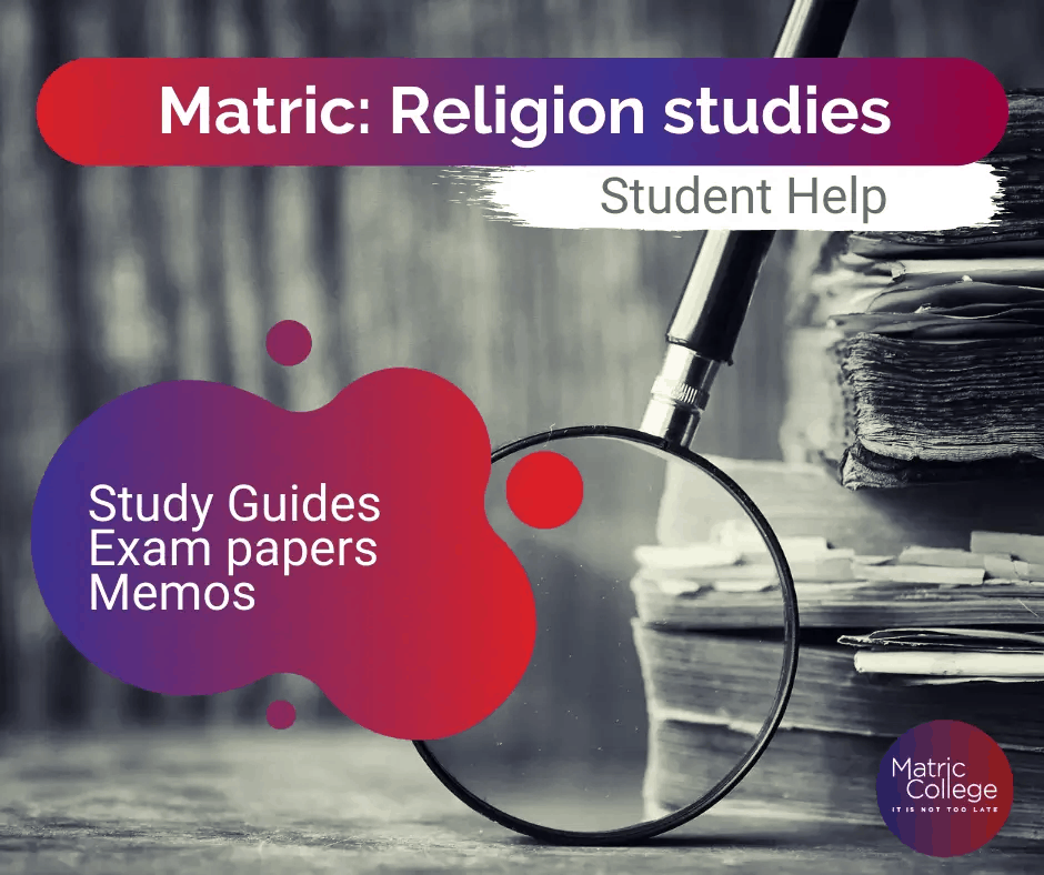 Matric Religion studies