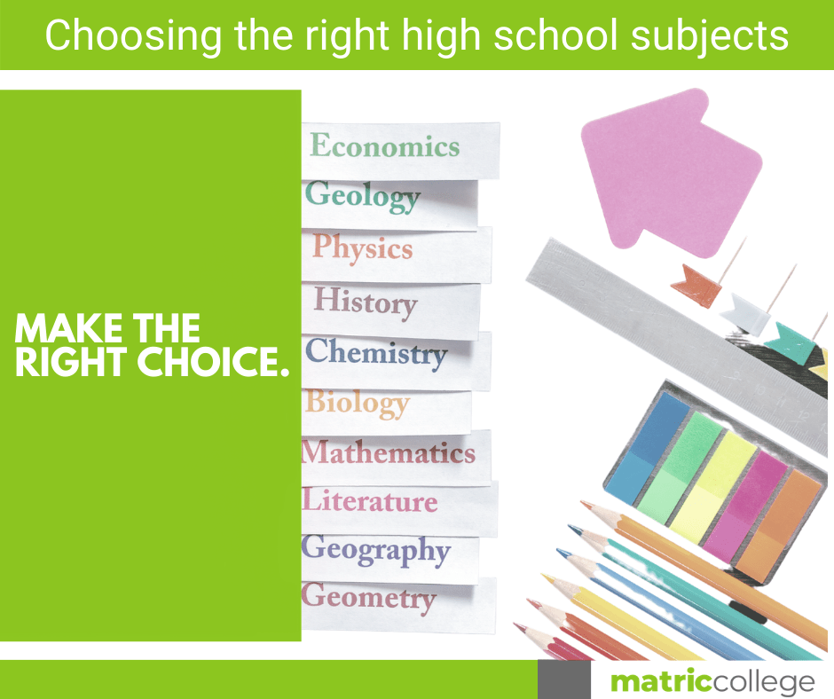 Choosing the right high school subjects