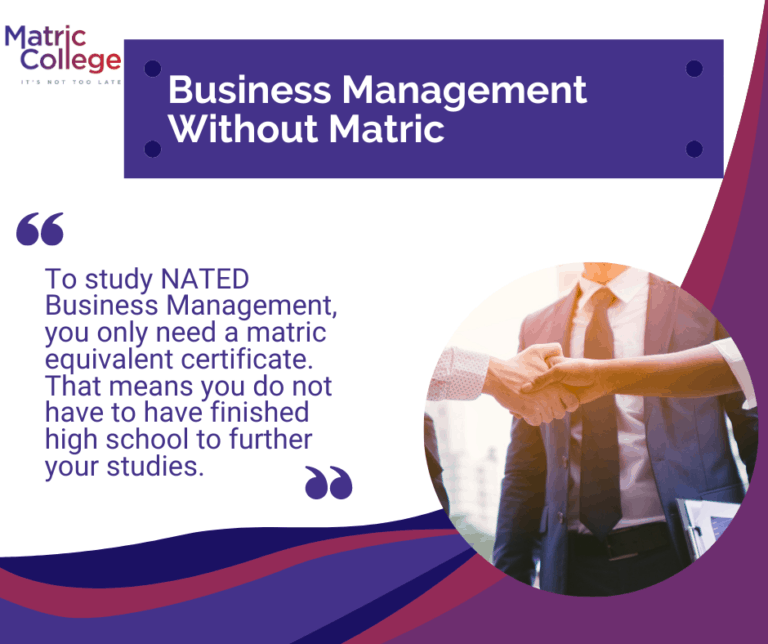 Business Management Without Matric