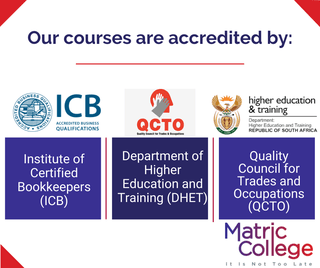 our courses are accredited by