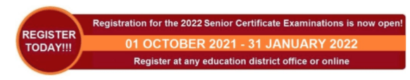 Registration for 2022 Senior Certificate Exams