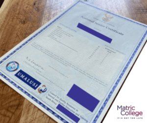 Senior Certificate (Amended)